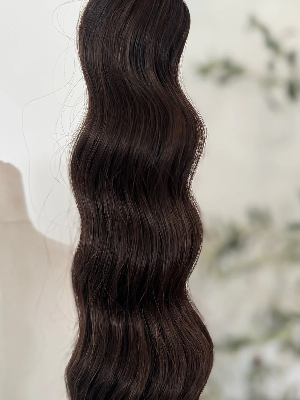 100% Human Hair Weft Extensions #2 Dark Brown 18” 100g Body Wave